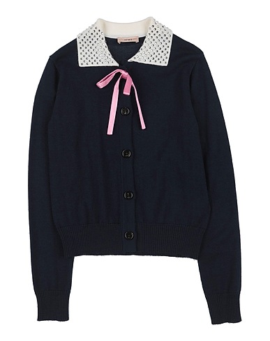 N°21 Cardigan Midnight blue 50% Acrylic, 50% Wool, Glass, Viscose