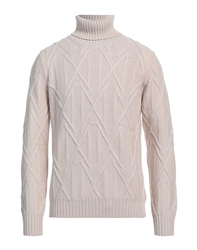 ALPHA STUDIO Polo neck Beige 100% Merino Wool