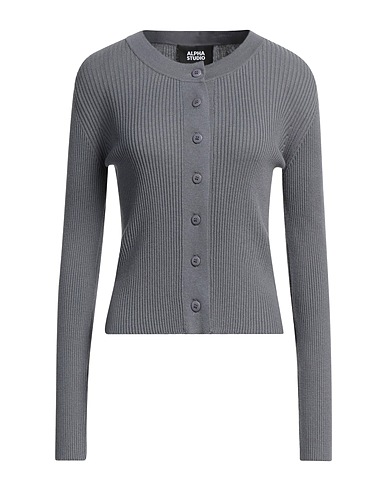 ALPHA STUDIO Cardigan Dark brown 73% Viscose, 14% Polyester, 13% Polyamide