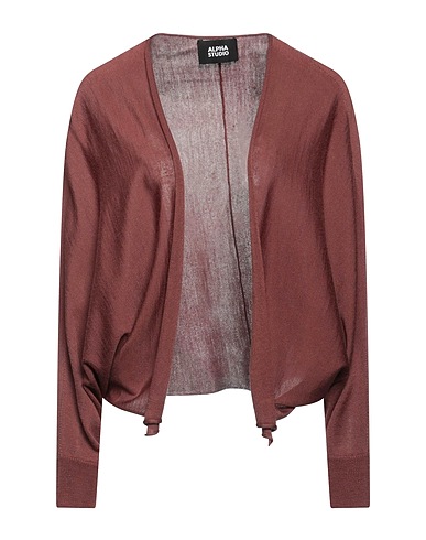 ALPHA STUDIO Cardigan Brown 50% Merino Wool, 50% Tencel™