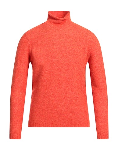 STILE LATINO Polo neck Orange 42% Polyamide, 39% Virgin Wool, 17% Yak wool, 2% Elastane