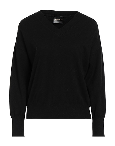 FUTURE ALIVE Pullover Schwarz 51% Viskose, 28% Polyester, 21% Nylon