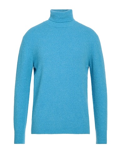 LUCQUES Turtleneck Azure 40% Baby alpaca wool, 27% Polyamide, 15% Mako Cotton, 15% Modal, 3% Elastane