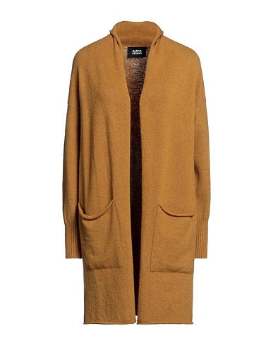 ALPHA STUDIO Cardigan Mustard 40% Alpaca wool, 27% Polyamide, 15% Cotton, 15% Modal, 3% Elastane