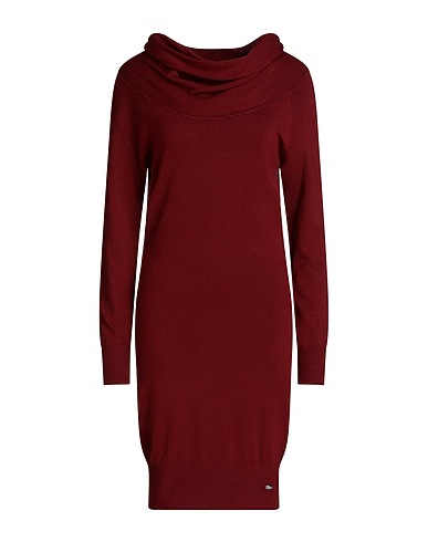 GAUDÌ Short dress Burgundy 57% Polyamide, 43% Viscose