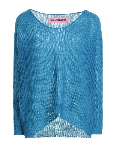 PINK MEMORIES Pullover Blu 36% Acrilico, 30% Lana mohair, 30% Poliammide, 4% Lana