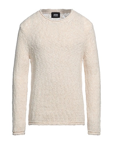 ALPHA STUDIO Pullover Avorio 34% Acrilico, 32% Lana di alpaca, 22% Poliammide, 12% Lana Merino