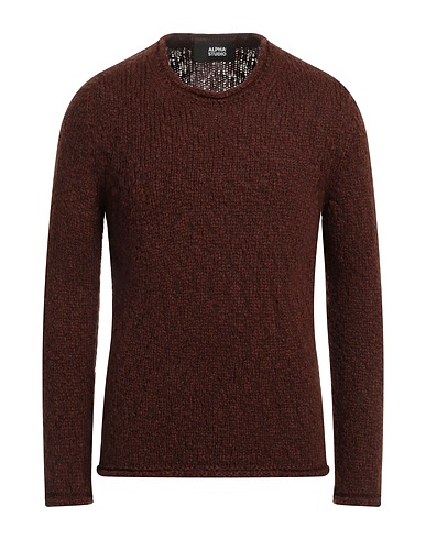 ALPHA STUDIO Pullover Cioccolato 34% Acrilico, 32% Lana di alpaca, 22% Poliammide, 12% Lana Merino