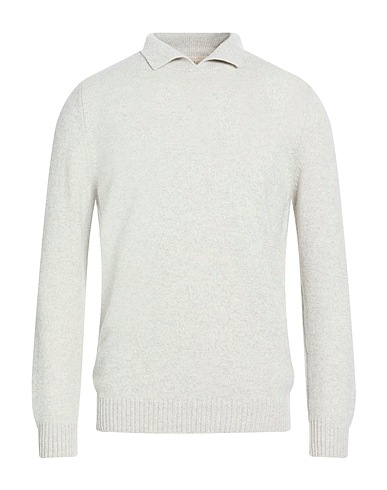 H953 Sweater Light grey 90% Super 130s Wool, 10% Cashmere