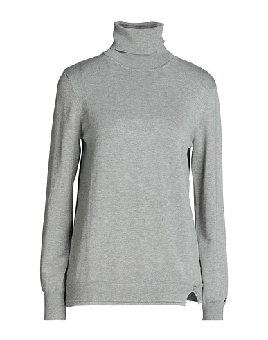 GAUDÌ Polo neck Light grey 70% Viscose, 28% Elastane, 2% Polyester