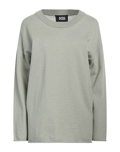 ALPHA STUDIO Pullover Salbeigrün 70% Wolle, 30% Kaschmir