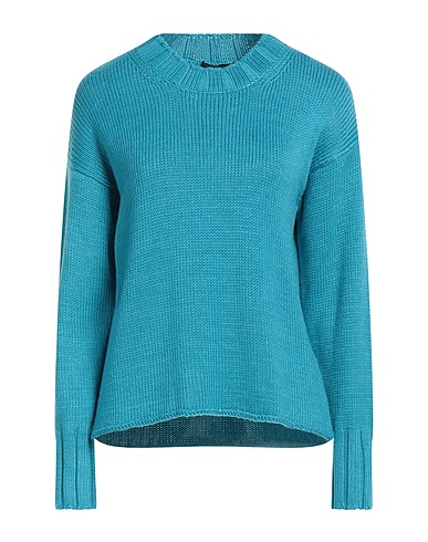 ALPHA STUDIO Pullover Azurblau 50% Merinowolle, 50% Tencel™