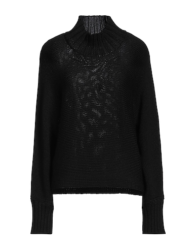 ALPHA STUDIO Turtleneck Black 50% Merino Wool, 50% Tencel™