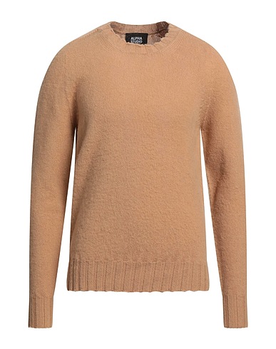 ALPHA STUDIO Sweater Sand 100% Wool