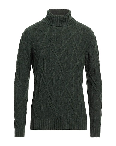 ALPHA STUDIO Turtleneck Dark green 45% Wool, 30% Alpaca wool, 25% Polyamide