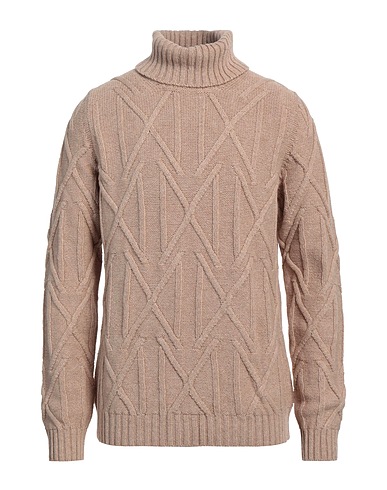 ALPHA STUDIO Polo neck Beige 45% Wool, 30% Alpaca wool, 25% Polyamide