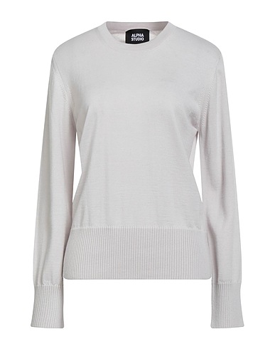 ALPHA STUDIO Pullover Grigio chiaro 100% Lana Merino