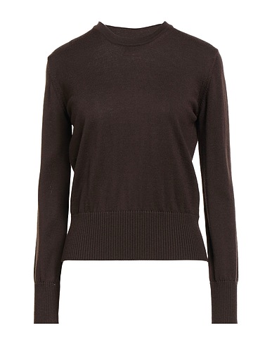 ALPHA STUDIO Sweater Dark brown 100% Merino Wool