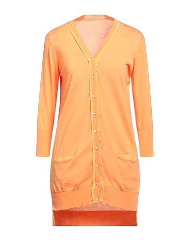 MARANI G. Cardigan Orange 90% Silk, 10% Polyamide, Virgin Wool