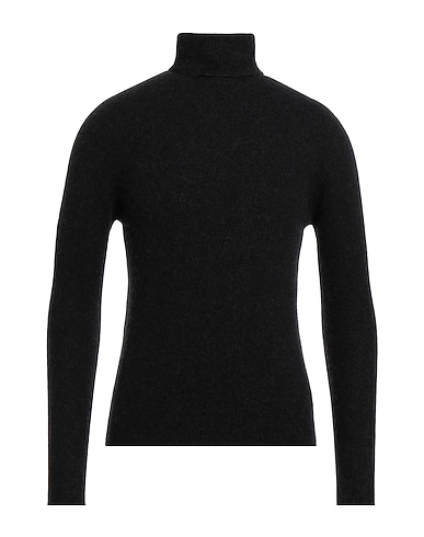 ALPHA STUDIO Polo neck Black 40% Alpaca wool, 27% Polyamide, 15% Cotton, 15% Modal, 3% Elastane