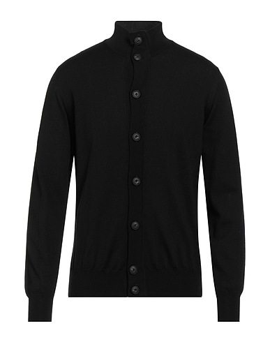 ALPHA STUDIO Cardigan Black 100% Merino Wool