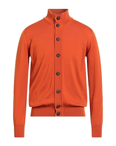 ALPHA STUDIO Cardigan Rust 100% Merino Wool