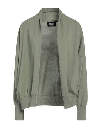 ALPHA STUDIO Cardigan Sage green 100% Cashmere