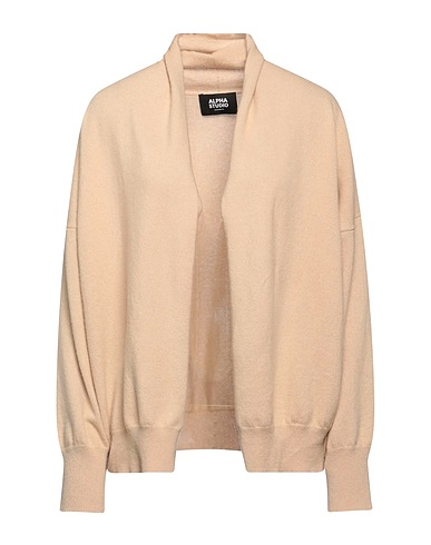 ALPHA STUDIO Cardigan Beige 100% Cashmere