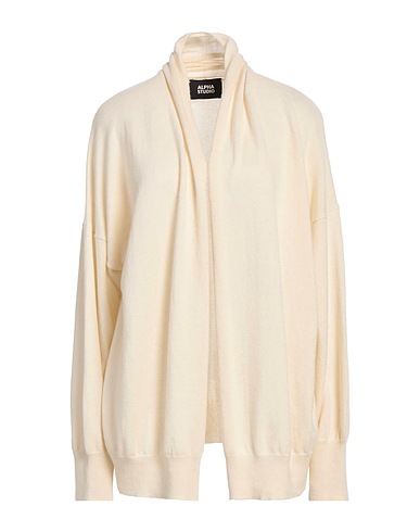 ALPHA STUDIO Cardigan Ivory 100% Cashmere
