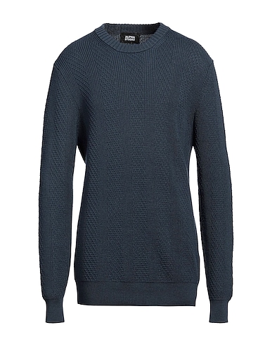 ALPHA STUDIO Jumper Slate blue 100% Wool