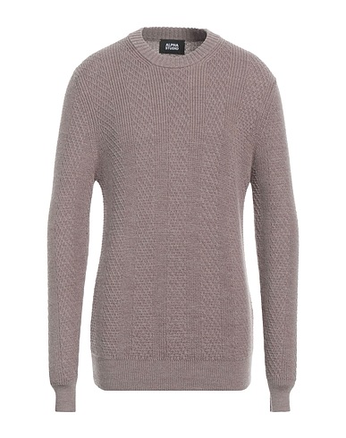 ALPHA STUDIO Pullover Maulwurfsgrau 100% Wolle
