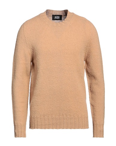 ALPHA STUDIO Pullover Sand 100% Wolle