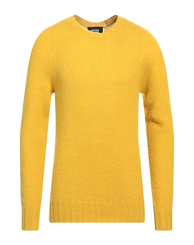 ALPHA STUDIO Pullover Senf 100% Wolle