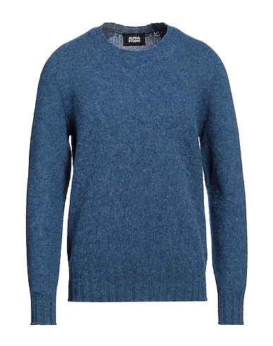 ALPHA STUDIO Sweater Slate blue 100% Wool