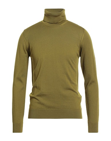 ALPHA STUDIO Turtleneck Military green 100% Merino Wool