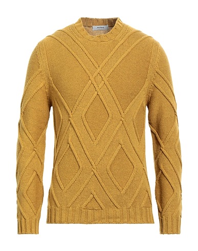 ALPHA STUDIO Jumper Mustard 45% Merino Wool, 30% Alpaca wool, 25% Polyamide