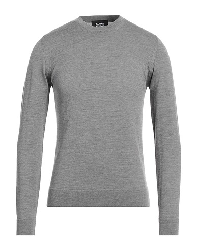 ALPHA STUDIO Sweater Grey 100% Merino Wool