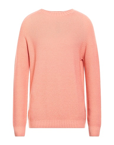 H953 Pullover Lachs 100% Merinowolle