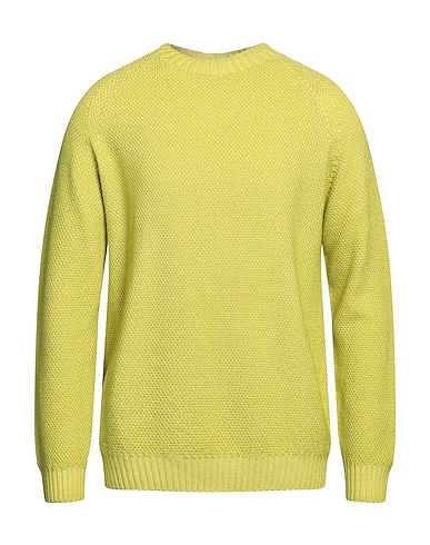 H953 Pullover Verde lime 100% Lana Merino
