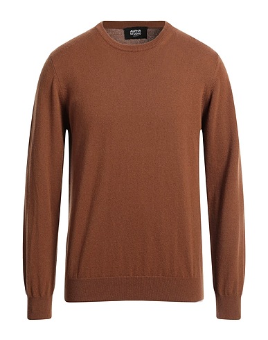 ALPHA STUDIO Cashmere jumper Brown 100% Cashmere