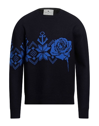 ETRO Jumper Midnight blue 100% Virgin Wool