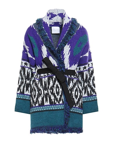 GAëLLE Paris Cardigan Purple 70% Acrylic, 21% Polyester, 6% Polyamide, 2% Wool, 1% Viscose