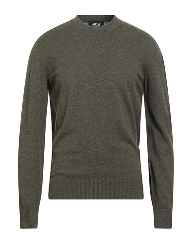 ALPHA STUDIO Pullover Verde militare 100% Lana
