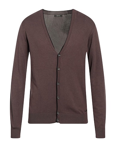 GAUDÌ Cardigan Chocolate brown 70% Viscose, 30% Polyamide