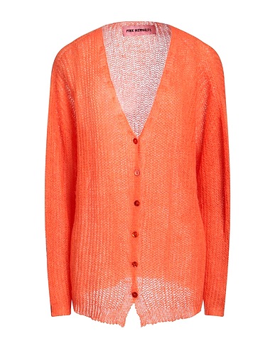 PINK MEMORIES Cardigan Orange 36% Acrylic, 30% Mohair wool, 30% Polyamide, 4% Wool