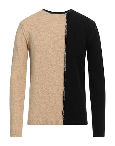 ISABEL BENENATO Jumper Beige 54% Merino Wool, 22% Yak wool, 19% Polyamide, 5% Elastane