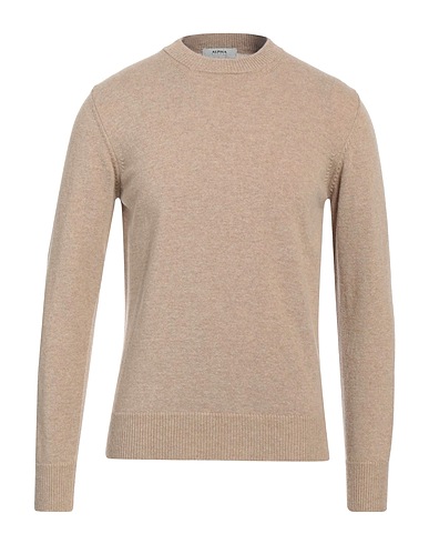 ALPHA STUDIO Jumper Beige 100% Wool