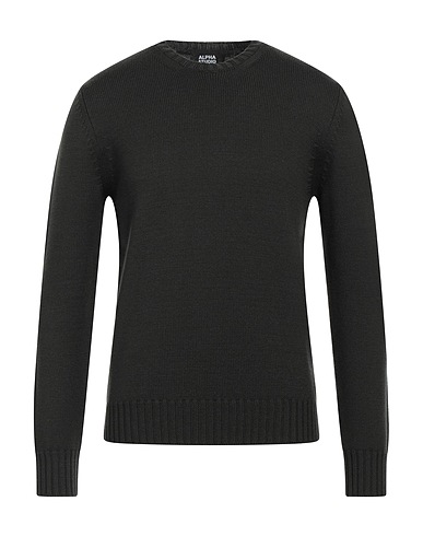 ALPHA STUDIO Sweater Military green 100% Wool