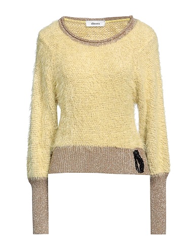 DIMORA Sweater Pastel yellow 70% Polyamide, 20% Viscose, 10% Metallic fiber