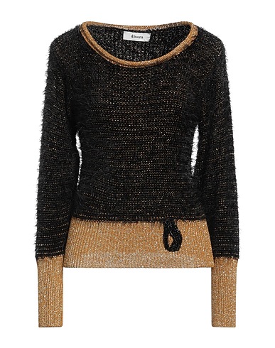 DIMORA Sweater Black 70% Polyamide, 20% Viscose, 10% Metallic fiber